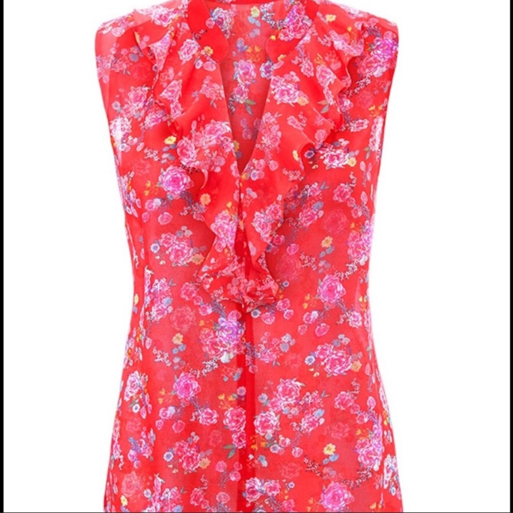 CAbi “Crush” Spring Floral Top NWOT